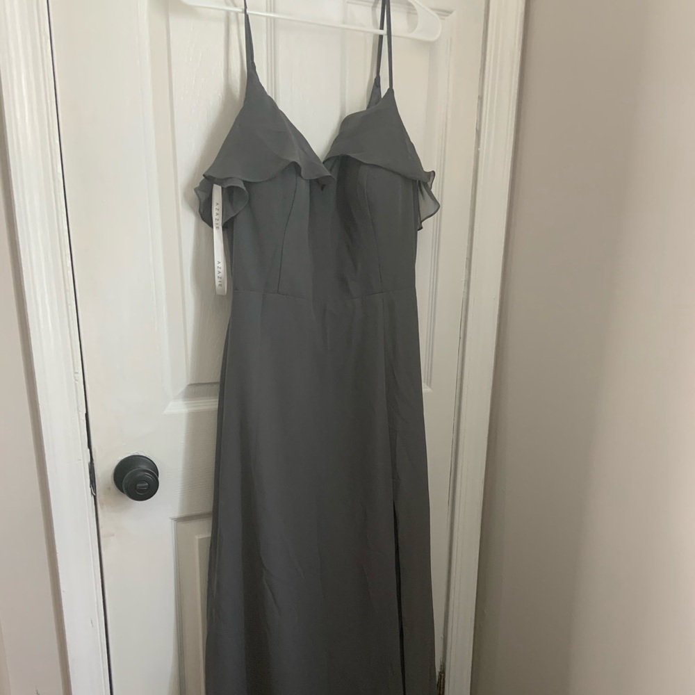Gray long gown (never worn)